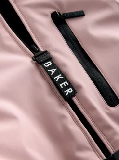 Baker by Ted Baker Veste de ski imperméable rose à ceinture