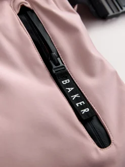 Baker by Ted Baker Veste de ski imperméable rose à ceinture