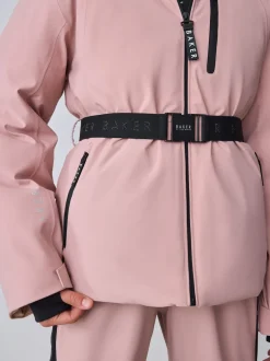 Baker by Ted Baker Veste de ski imperméable rose à ceinture