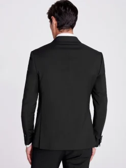 MOSS Veste de smoking Coupe ajustée Noir à double boutonnage New