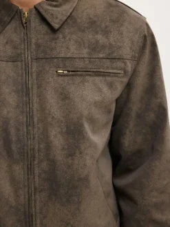 Cotton On Veste Harrington raccourcie en Faux daim Online