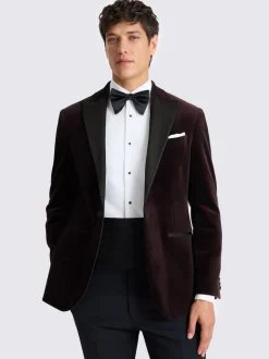 MOSS Veste Coupe classique en velours Outlet