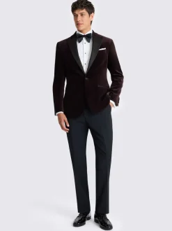 MOSS Veste Coupe classique en velours Outlet