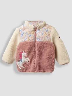 Jojo Maman Bébé Veste réversible en polaire appliquée Online