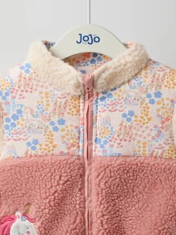 Jojo Maman Bébé Veste réversible en polaire appliquée Online