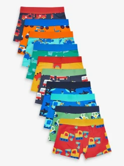 Next - Lot de 10 boxers (1.5-16ans) Véhicules multiples Hot