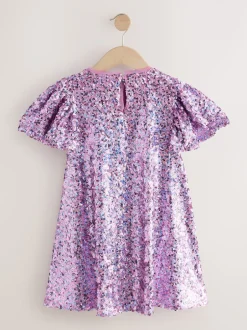 Next vieux rose - Manches d'ange Sequin Robes de fête (3-16yrs) Online