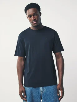 Next - Ajustement régulier - T-shirt 4 Pack Violet / Bleu bleu marine / Orange / Vert Hot