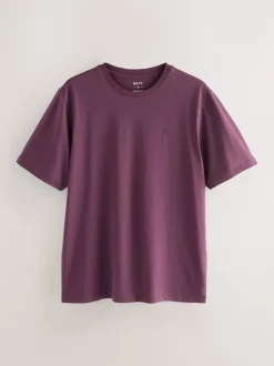 Next - Ajustement régulier - T-shirt 4 Pack Violet / Bleu bleu marine / Orange / Vert Hot