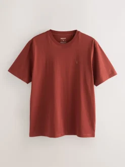 Next - Ajustement régulier - T-shirt 4 Pack Violet / Bleu bleu marine / Orange / Vert Hot