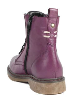 Pavers Violet - Bottes All en cuir Chaussures à talons Discount