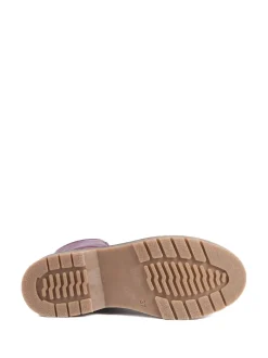 Pavers Violet - Bottes All en cuir Chaussures à talons Discount