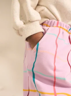 Next - Pantalons Coupe ballon texturés (3mths-7yrs) Violet À carreaux lilas Clearance