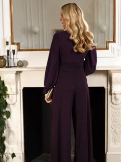 Hot Squash Violet - Combinaison HotSquash coupe large à manches bouffantes Clearance