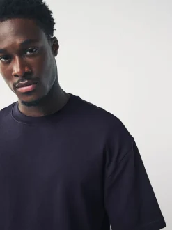 Next - Coupe ample - T-shirt épais Violet Hot