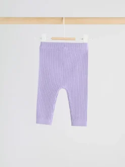 Next - Ensemble Pull et Leggings en maille Bébé 2 Pièces (0mois-3ans) Violet Outlet