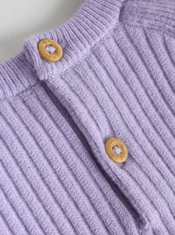 Next - Ensemble Pull et Leggings en maille Bébé 2 Pièces (0mois-3ans) Violet Outlet