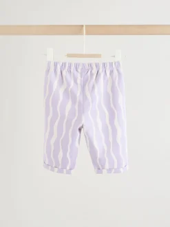 Next Violet à fleurs - Ensemble 2 Pieces pour T-shirt et Pantalons BÉBÉ (0mois-2ans)