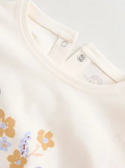 Next Violet à fleurs - Ensemble 2 Pieces pour T-shirt et Pantalons BÉBÉ (0mois-2ans)