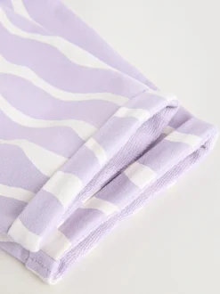 Next Violet à fleurs - Ensemble 2 Pieces pour T-shirt et Pantalons BÉBÉ (0mois-2ans)