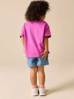 Next Violet - Haut brodé cœur à manches courtes (3mois-7ans) New