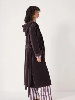 Hush Violet - Robe de chambre à capuche Fluffy