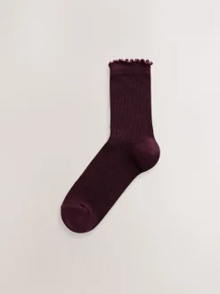 Next Violet - Lot de 5 paires de chaussettes Lettuce Welt New