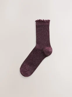 Next Violet - Lot de 5 paires de chaussettes Lettuce Welt New