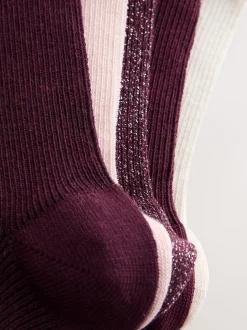 Next Violet - Lot de 5 paires de chaussettes Lettuce Welt New