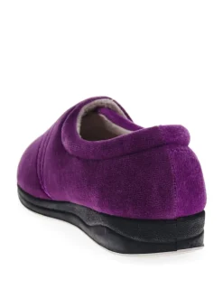 Pavers Violet - femme Chaussons entièrement à fermeture tactile avec semelle permassique Sale