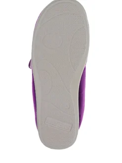 Pavers Violet - femme Chaussons entièrement à fermeture tactile avec semelle permassique Sale