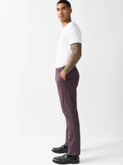 Next - Slim Fit (Slim Fit) - Pantalon chino stretch Violet Discount