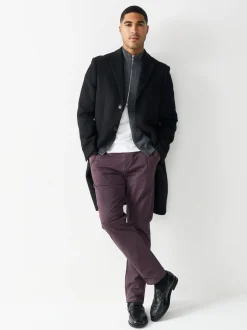 Next - Slim Fit (Slim Fit) - Pantalon chino stretch Violet Discount