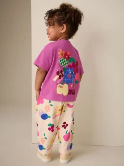 Next Violet - T-shirt à manches courtes et jogging Ensemble baril (3mois-7ans) Online