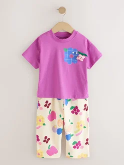 Next Violet - T-shirt à manches courtes et jogging Ensemble baril (3mois-7ans) Online