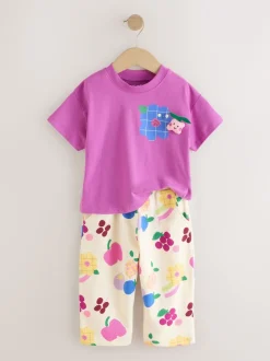 Next Violet - T-shirt à manches courtes et jogging Ensemble baril (3mois-7ans) Online