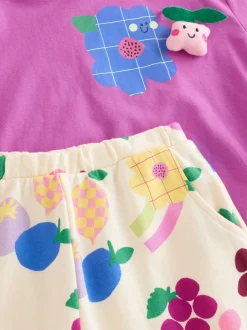 Next Violet - T-shirt à manches courtes et jogging Ensemble baril (3mois-7ans) Online