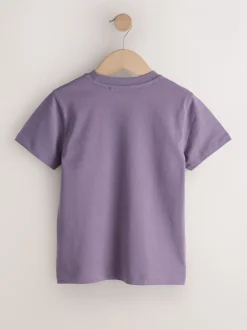 Next - T-shirt Manches courtes (3-16ans) Violet doux Outlet