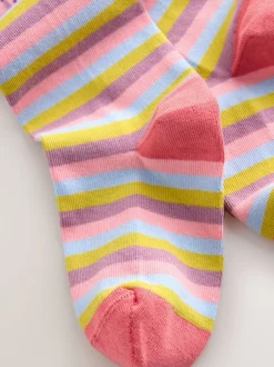 Next Violet lilas - Collants Character à rayures riches en coton Outlet