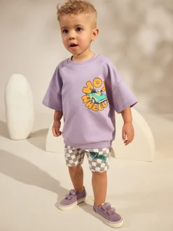 Next Violet lilas - Ensemble de T-shirts courts à carreaux Hot Wheels (9mois-8ans) Hot