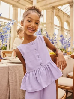 Next Violet lilas - Ensemble gilet et pantalon (3-16ans) Outlet