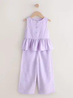 Next Violet lilas - Ensemble gilet et pantalon (3-16ans) Outlet