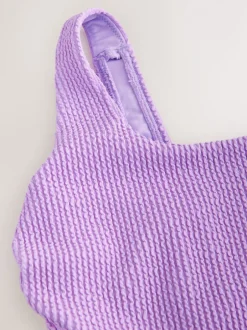 Next - Maillot de bain gainant à encolure dégagée Violet lilas