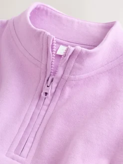 Next - Sweat-shirt à col zippé (3mois-7ans) Violet lilas Hot