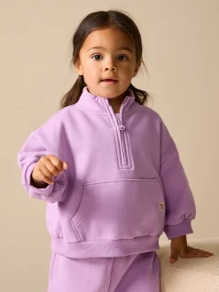 Next - Sweat-shirt à col zippé (3mois-7ans) Violet lilas Hot