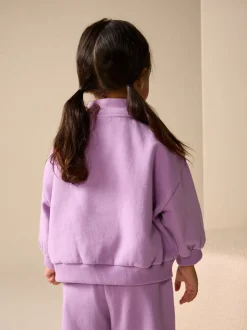 Next - Sweat-shirt à col zippé (3mois-7ans) Violet lilas Hot