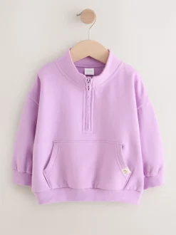 Next - Sweat-shirt à col zippé (3mois-7ans) Violet lilas Hot