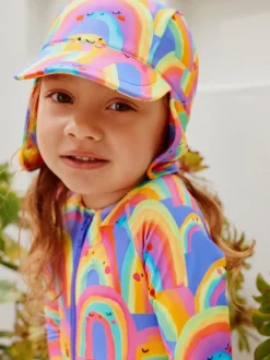 Next Violet motif arc-en-ciel - Chapeau de légionnaire de natation (3mths-10yrs) Outlet