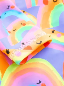 Next Violet motif arc-en-ciel - Maillot de bain longue jambe Sunsafe (3mths-7yrs) Outlet