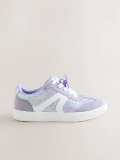 Next Violet paillettes Lilo & Stitch - Baskets de style de vie Dentelle-up Outlet
